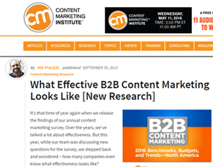 CMI's article on the importance of a documented content strategy