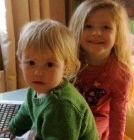 Children using a laptop
