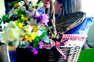 Sunday flower basket