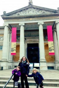 Family day out at the Ashmolean museum Oxford