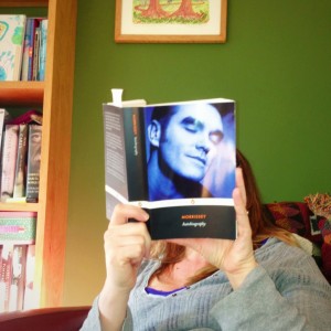 Caught reading Morrissey autobiography